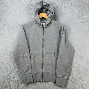 American Giant Jacket Hoodie Mens‎ Small Gray Fleece Lined Pocket Logo Full Zip